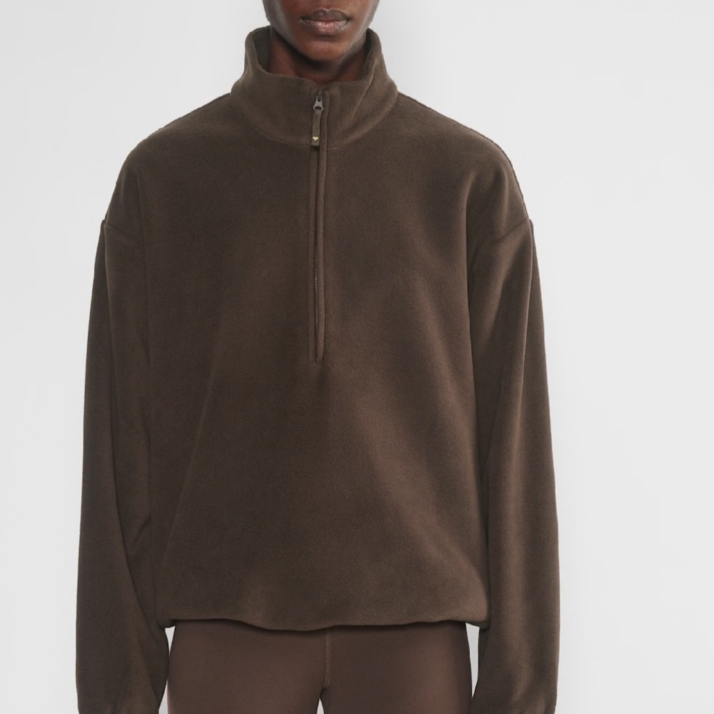 Aritzia Brown Fleece Jacket